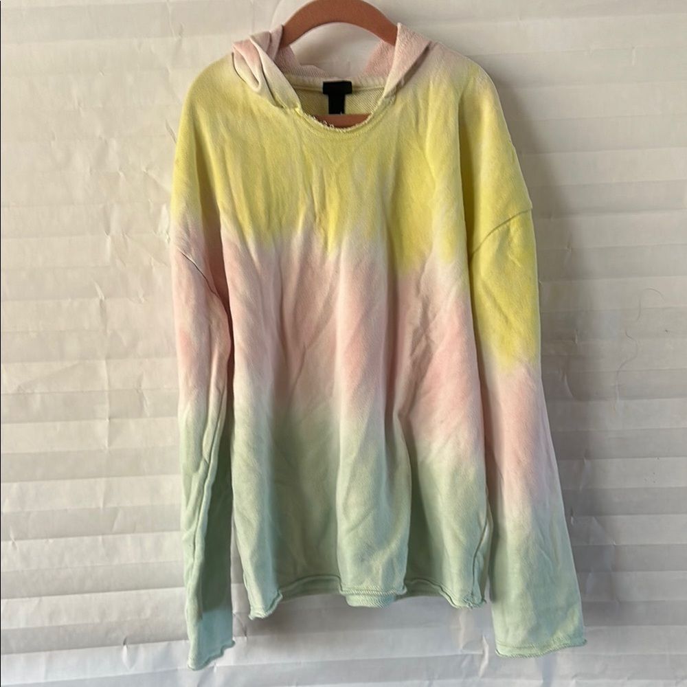 Art Class Pastel Tie-Dye Pullover Hoodie Youth Size Large Long Sleeve